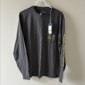 Vineyard Vines Men's Gray Long Sleeve Shirt